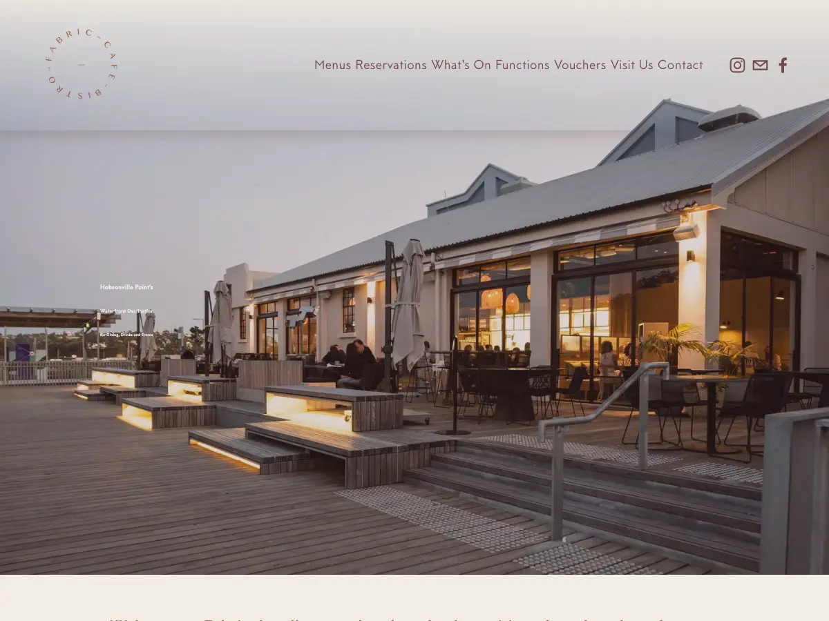 Fabric Cafe's website