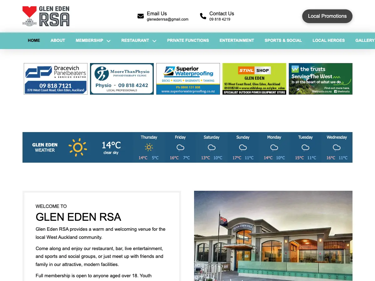 Glen Eden Library's website