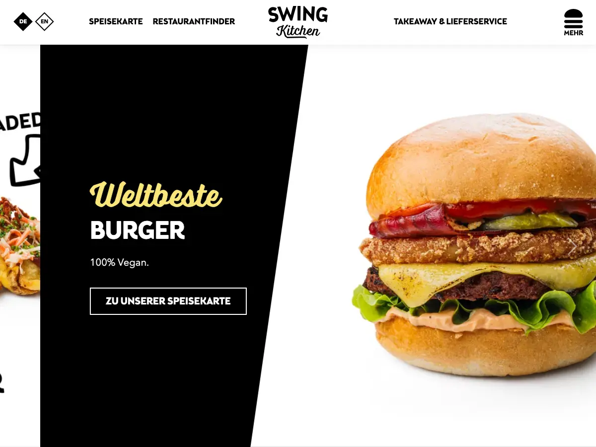Swing Kitchen's website