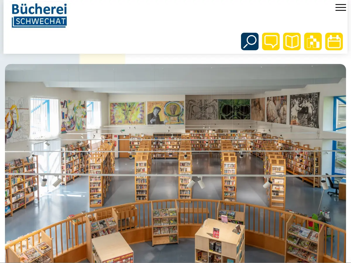 Stadtbücherei Schwechat's website