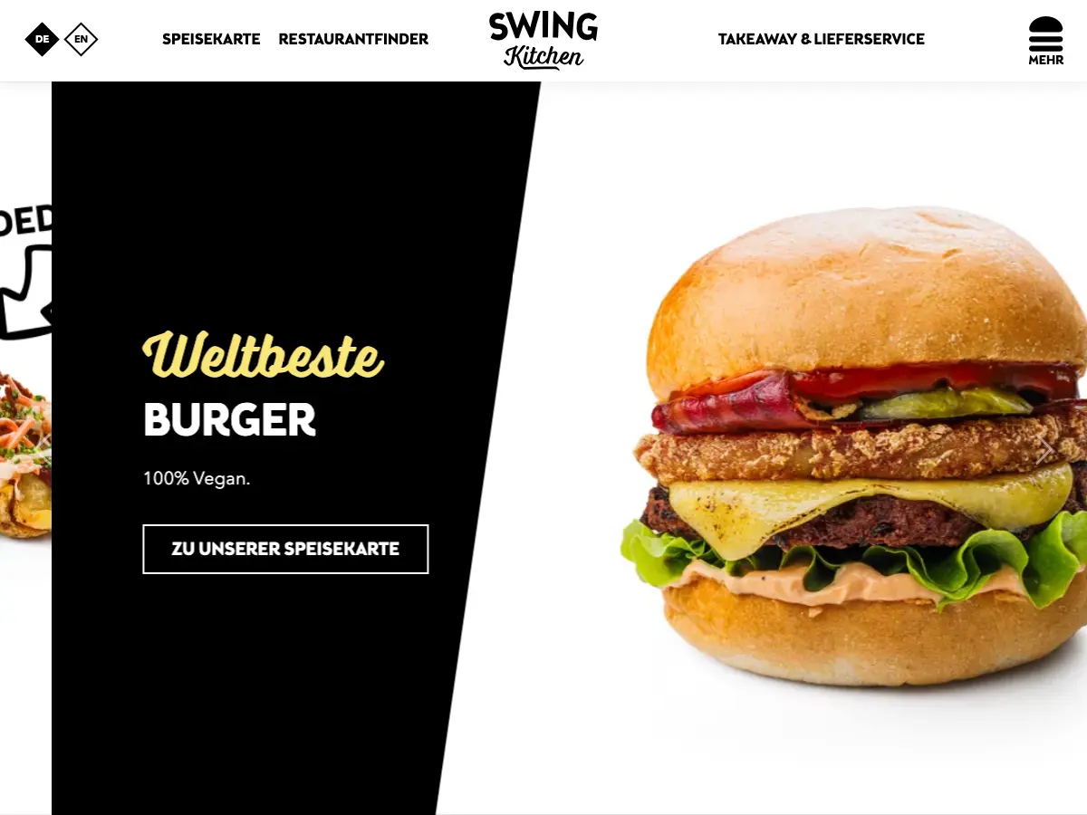 Swing Kitchen's website