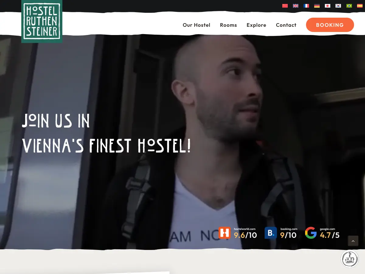 Hostel Ruthensteiner's website