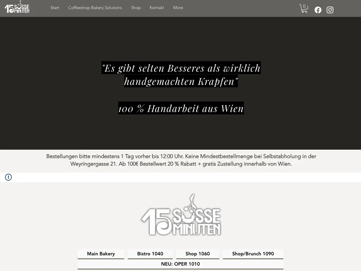 15 süße Minuten's website