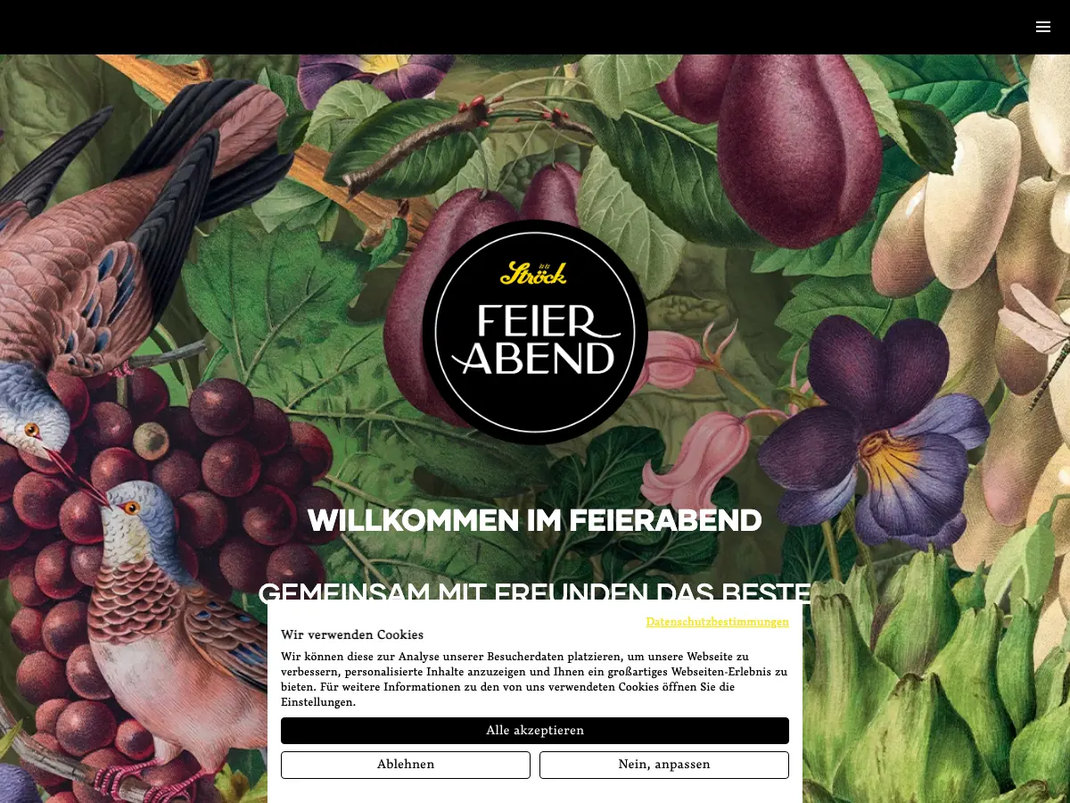 Ströck Feierabend's website