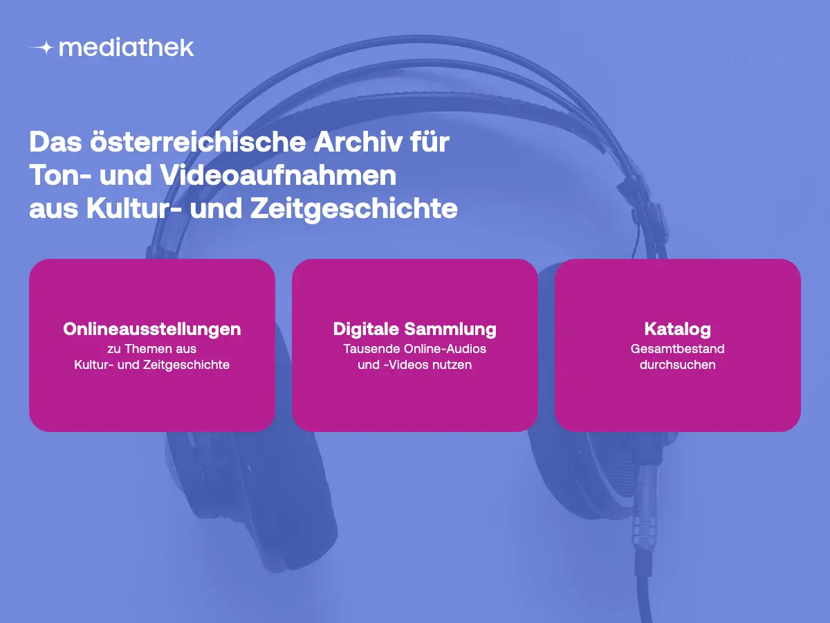 Österreichische Mediathek's website