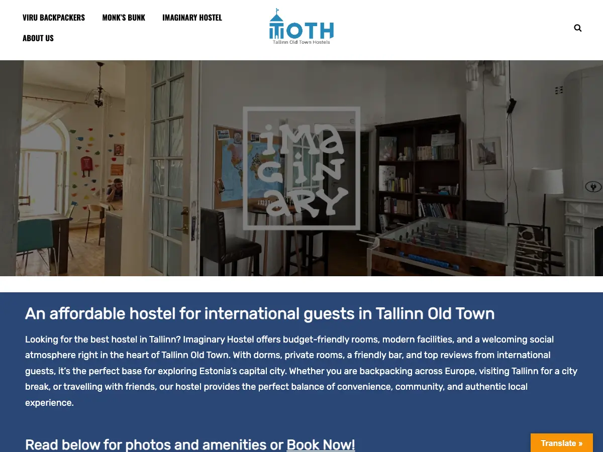 Imaginary Hostel's website