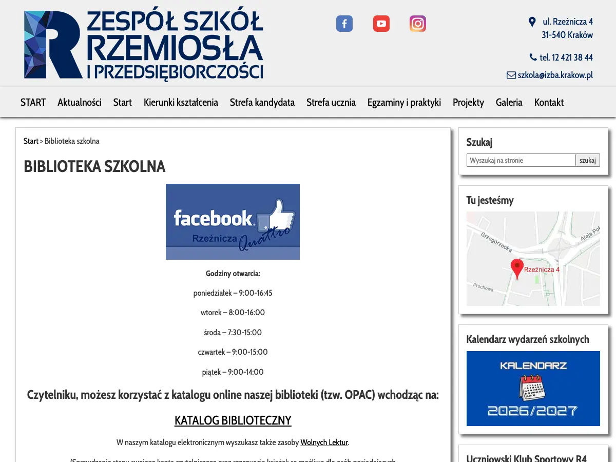 Biblioteka Rzeźnicza Quattro's website