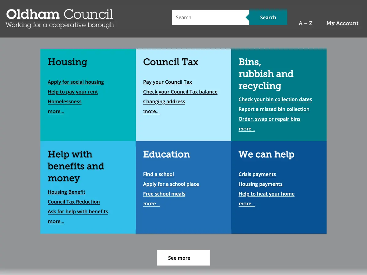 Failsworth Library's website