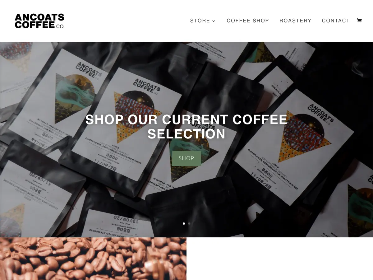 Ancoats Coffee Co.'s website