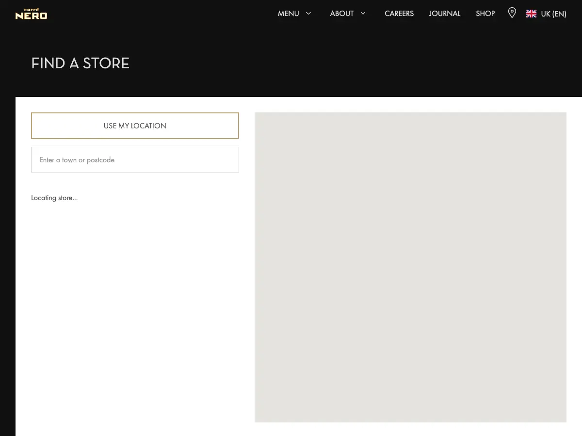 Caffè Nero's website