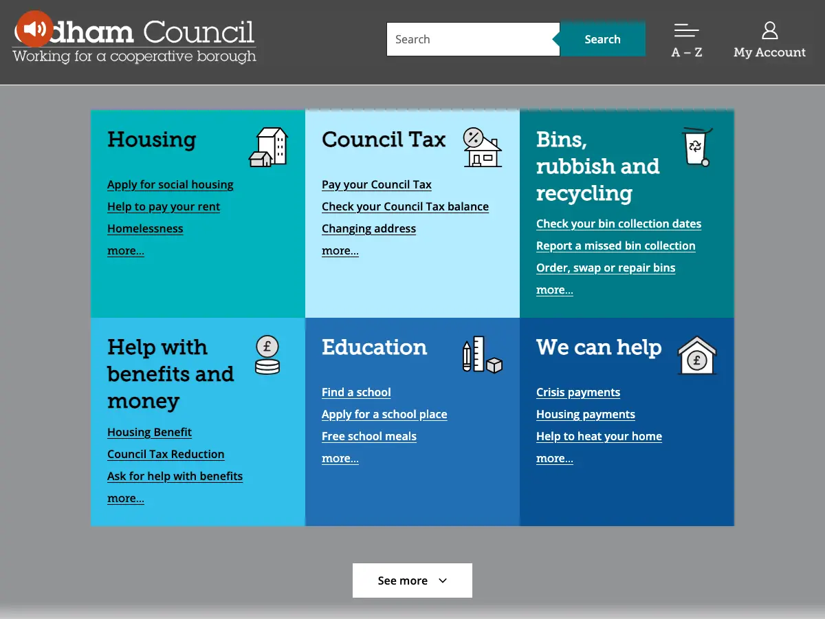 Northmoor Library's website