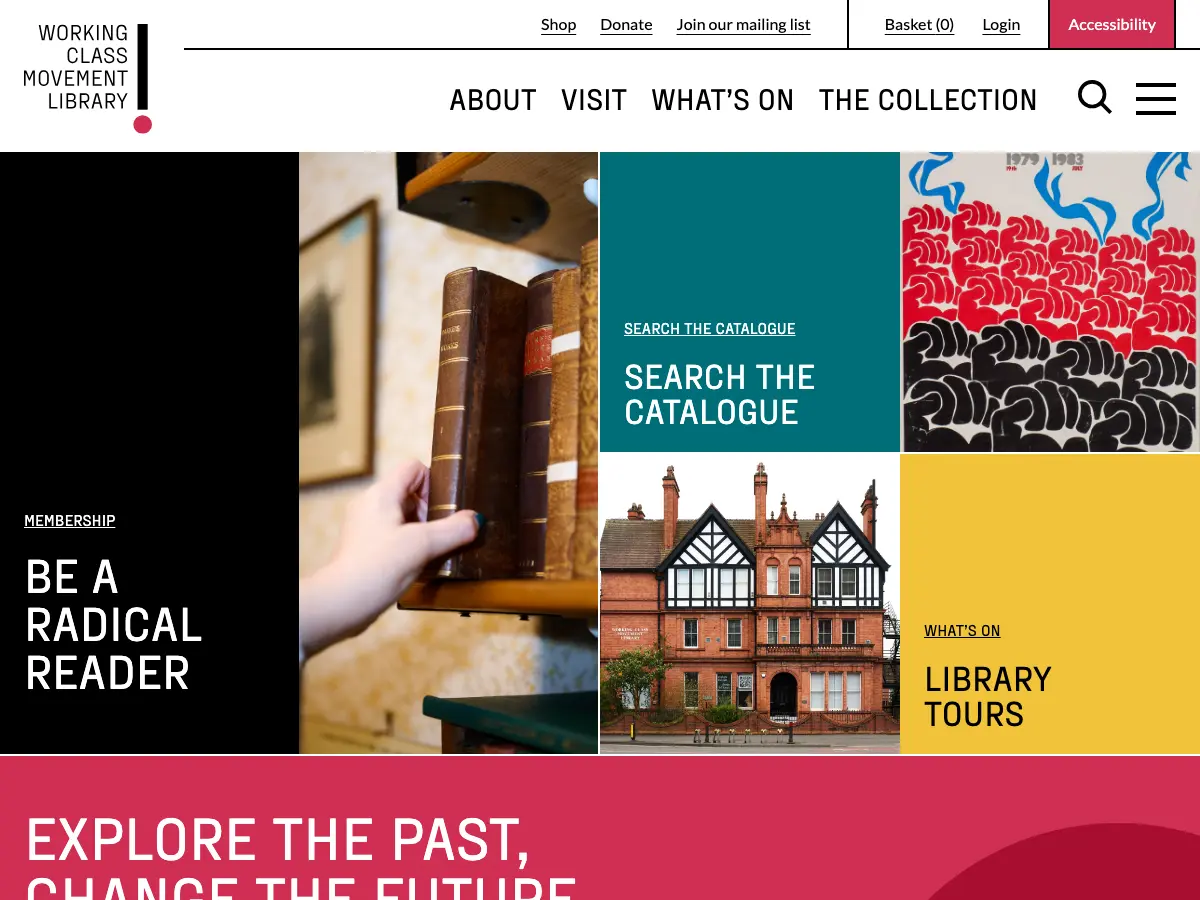 Working Class Movement Library's website