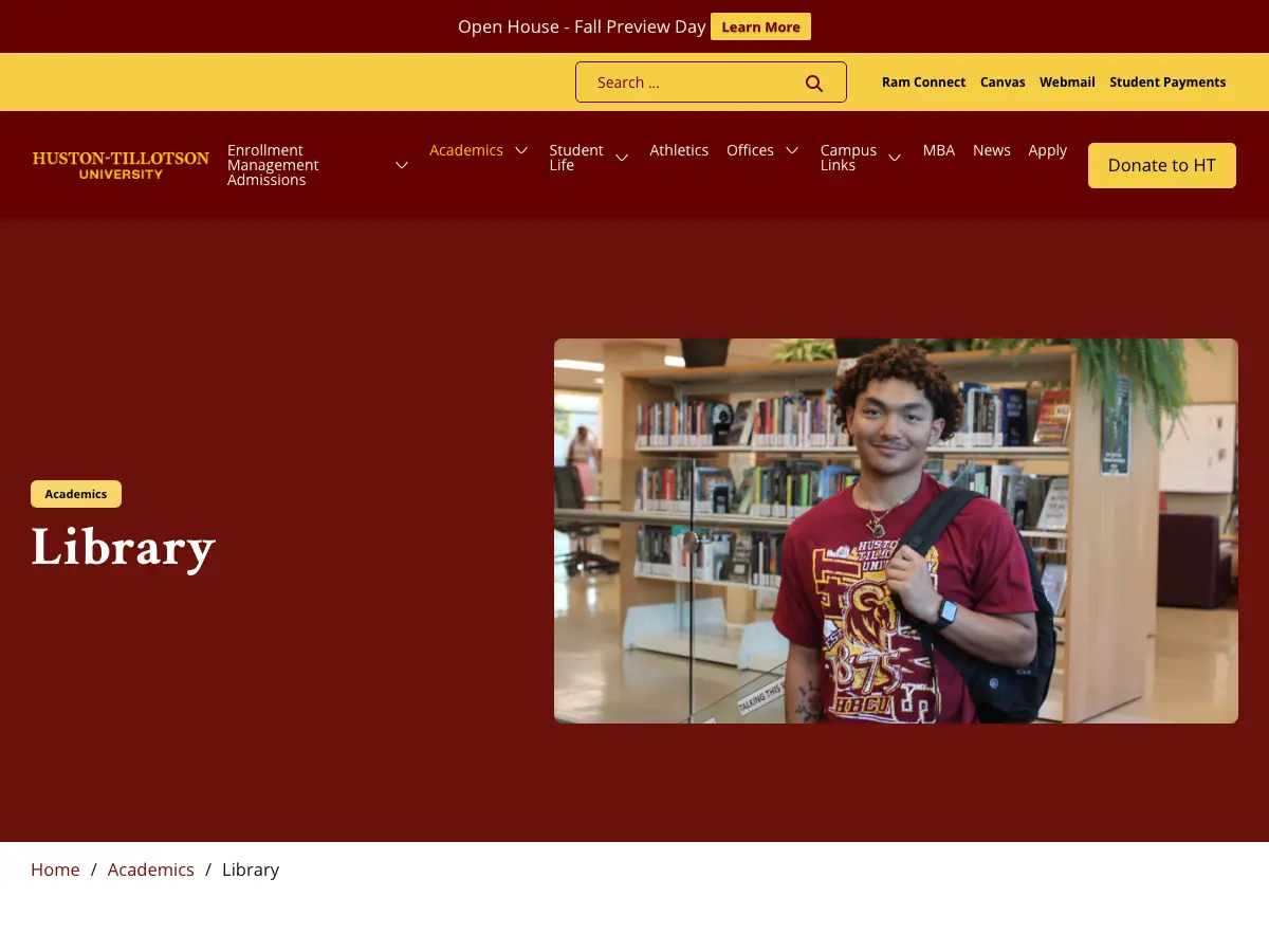 Downs-Jones Library's website
