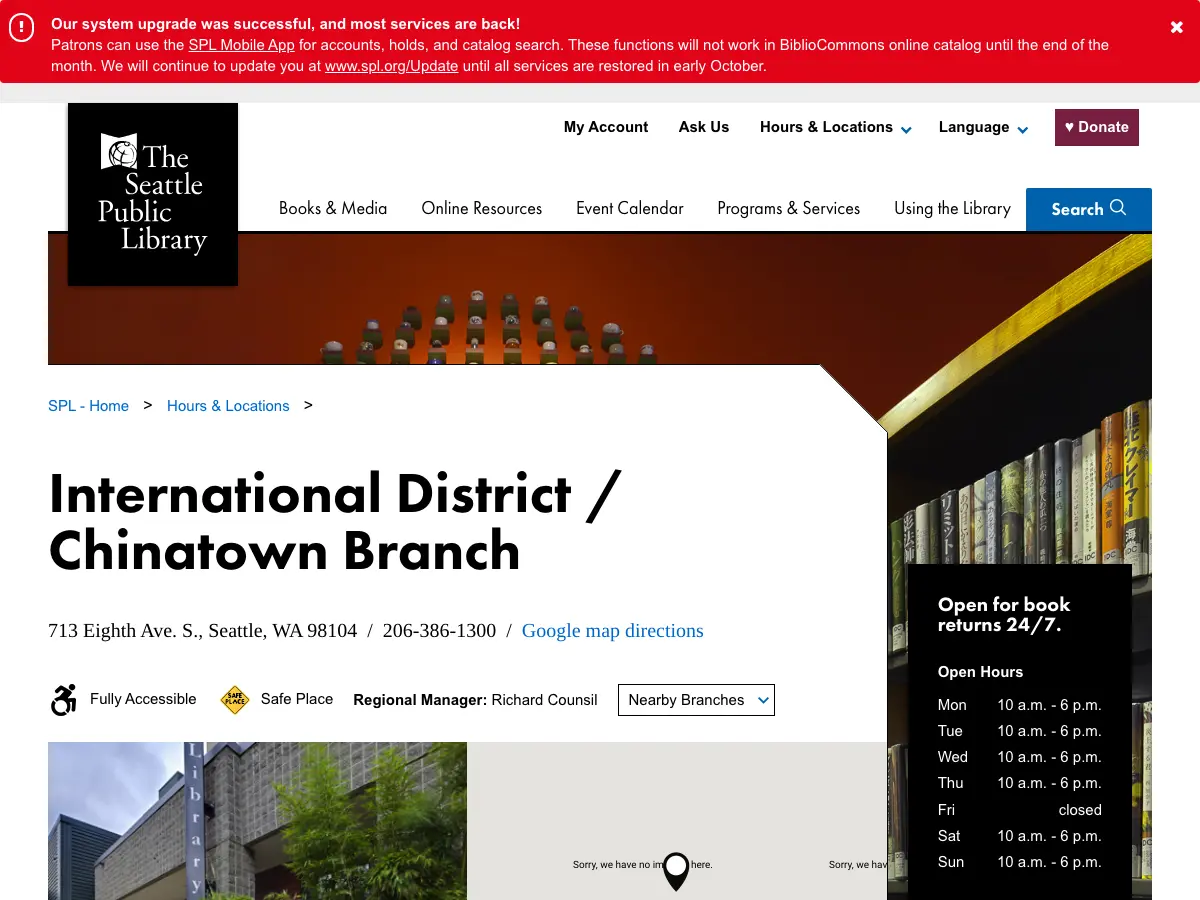International District/Chinatown Branch - The Seattle Public Library's website
