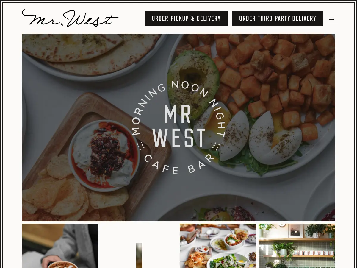 Mr. West Cafe Bar's website
