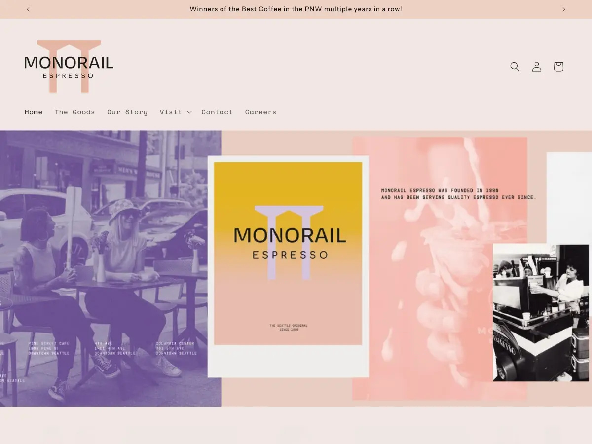 Monorail Espresso's website