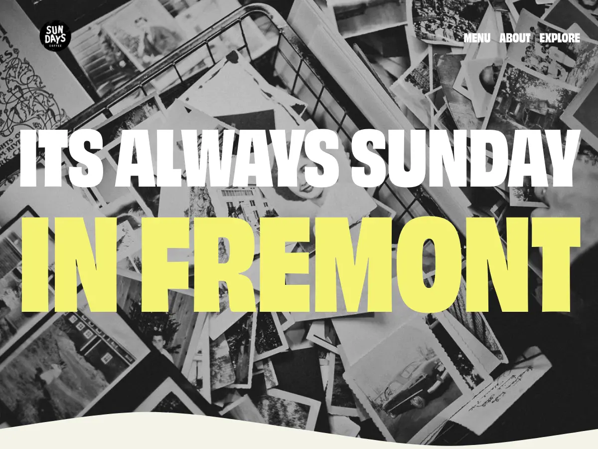 Sundays Coffee's website