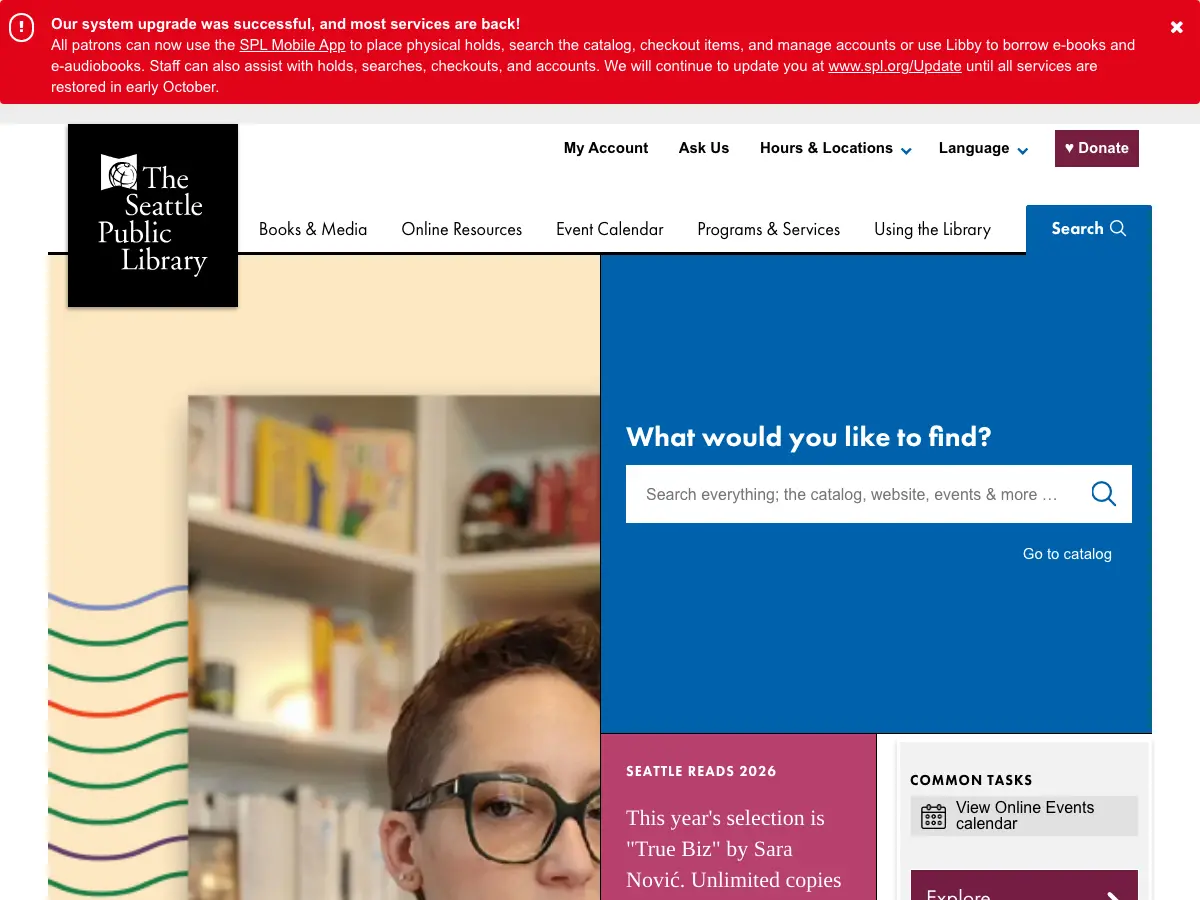 Columbia Branch - The Seattle Public Library's website