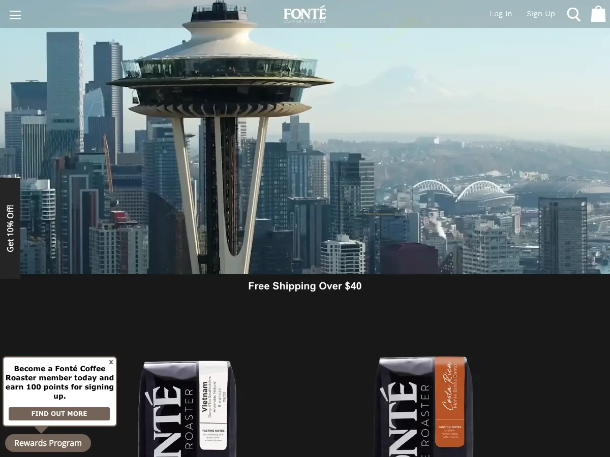 Fonté Coffee - 1st Avenue's website