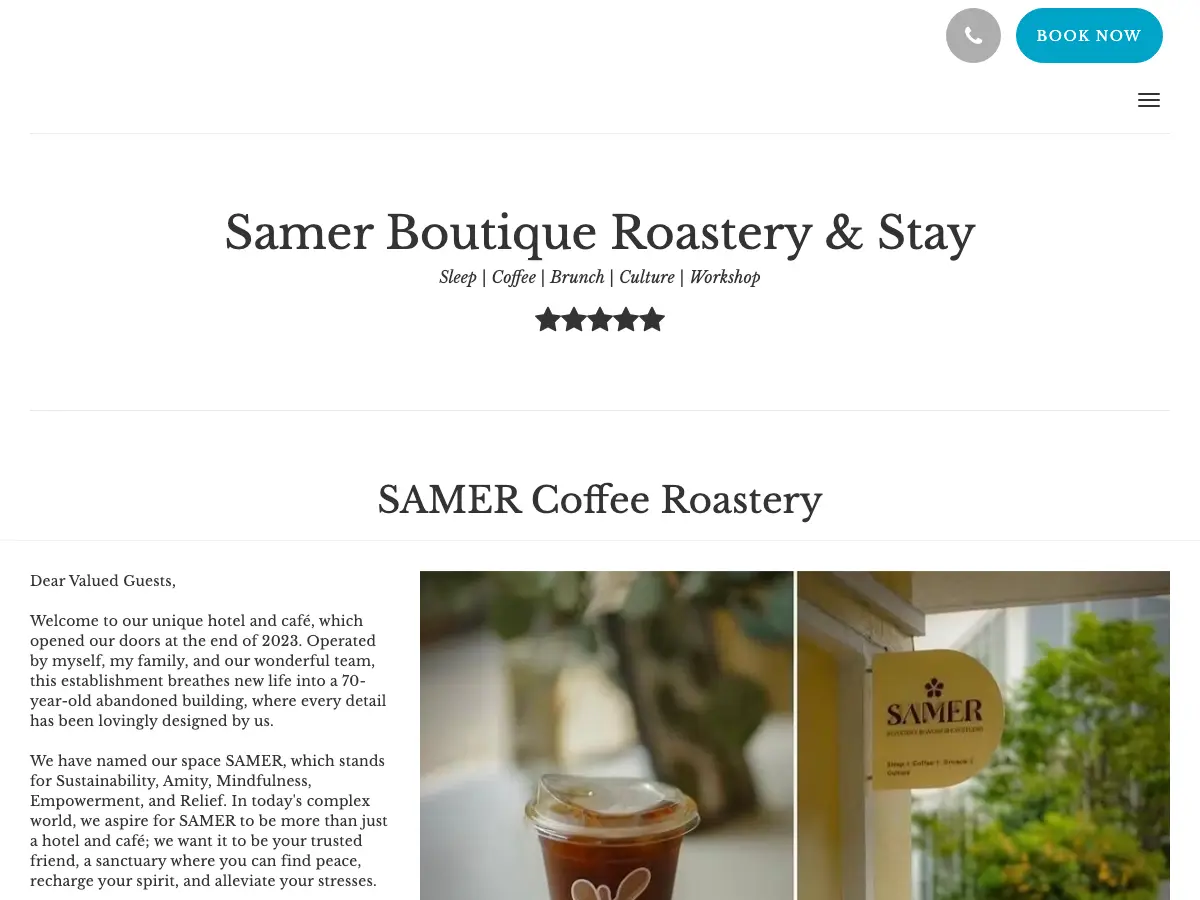 Samer Café's website