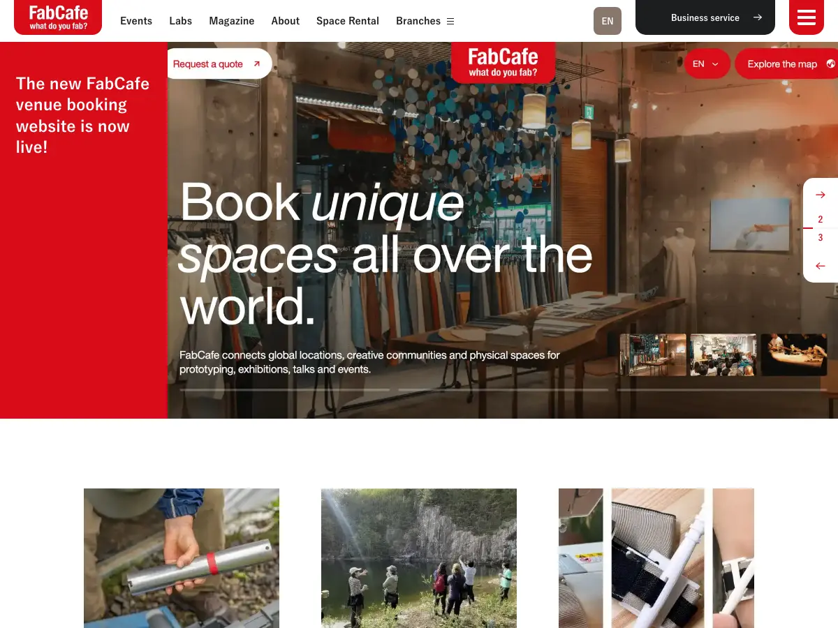 FabCafe Bangkok's website