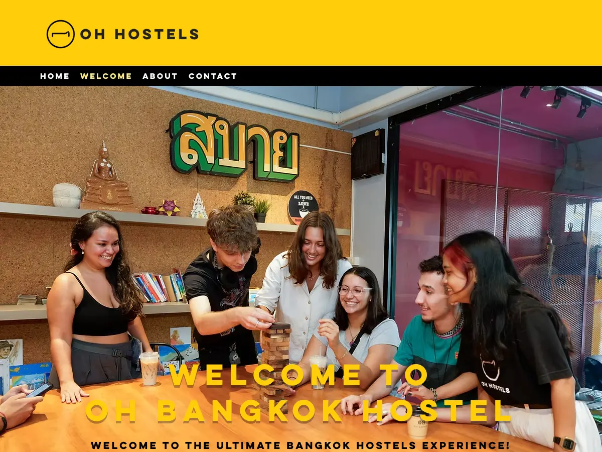 OH Hostels - Bangkok's website