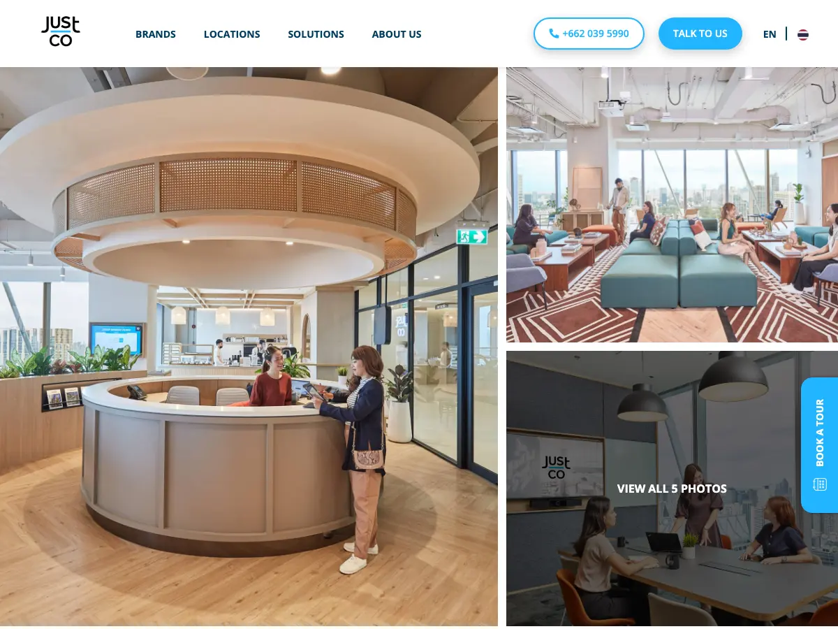 JustCo – One City Centre | Coworking & Office Space's website