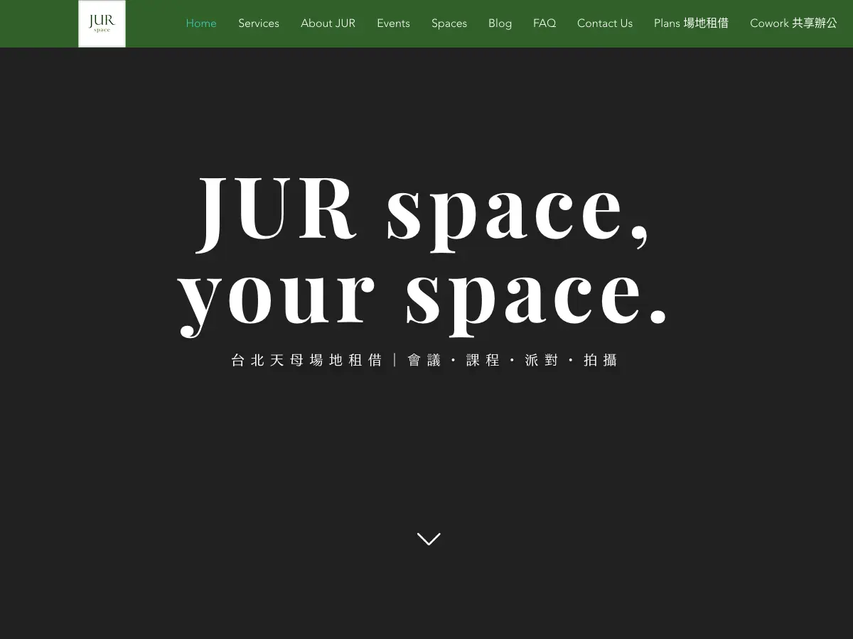JUR space's website