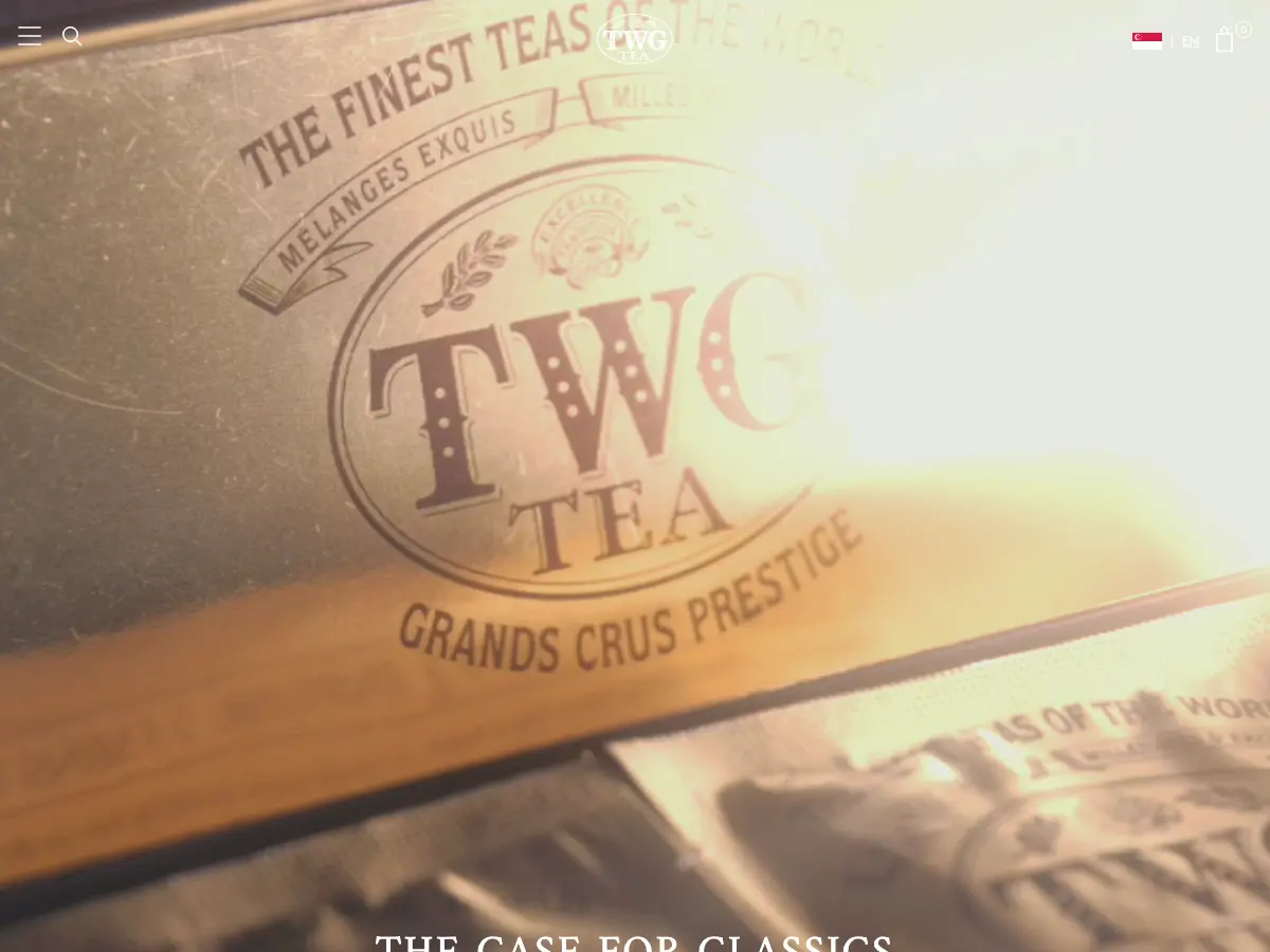 TWG Tea's website