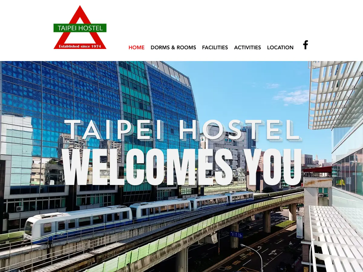 Taipei Hostel's website