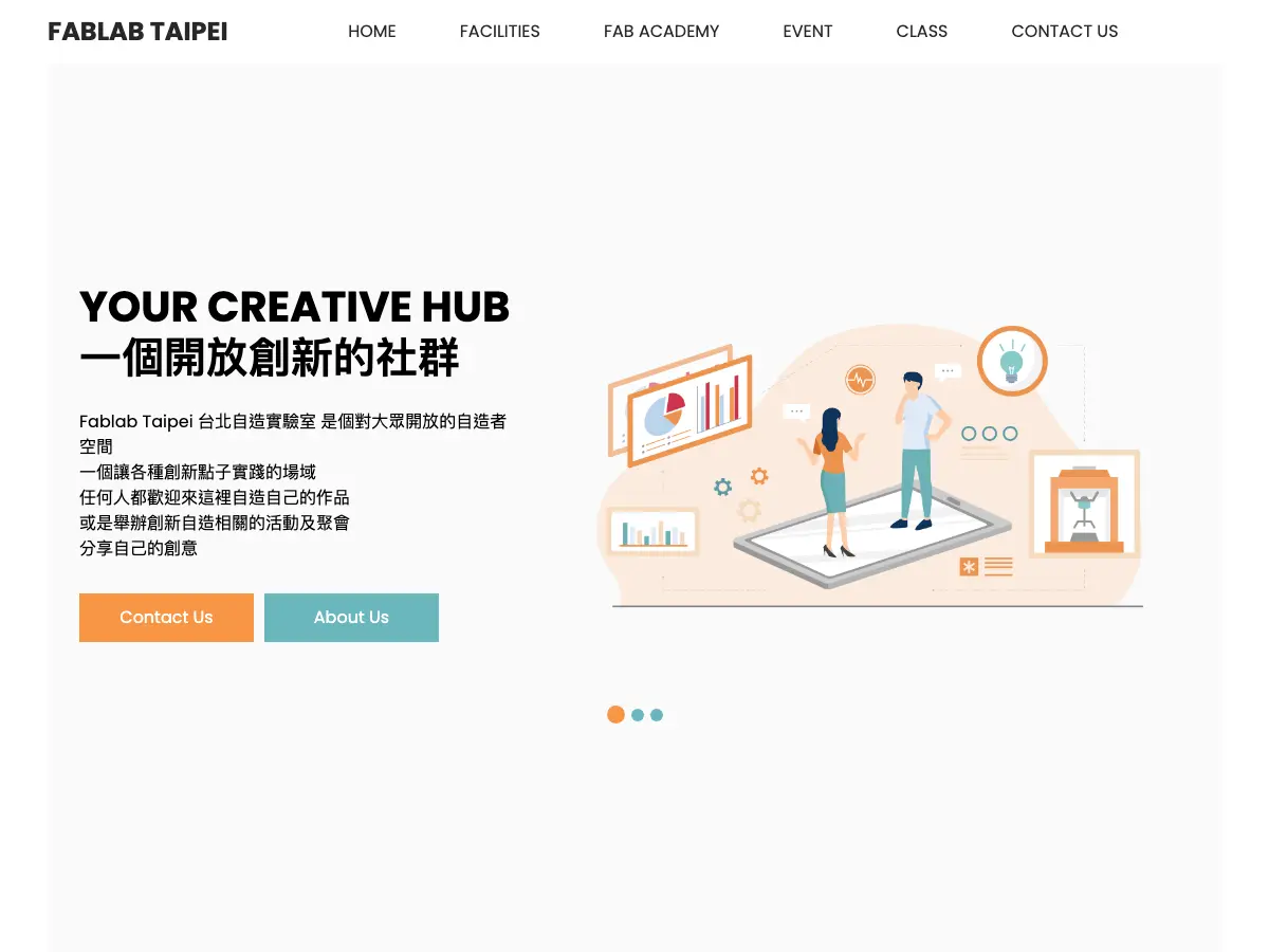 Fablab Taipei's website