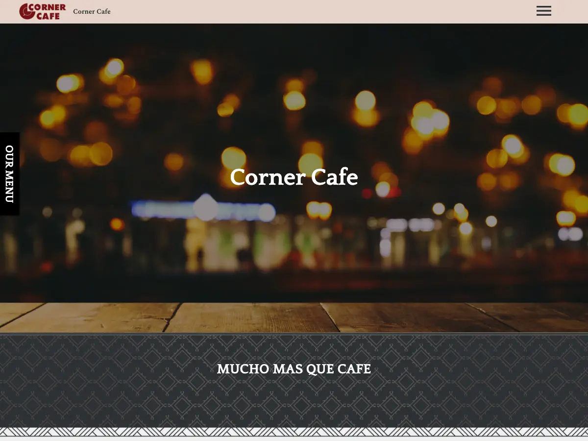 Corner Cafe's website
