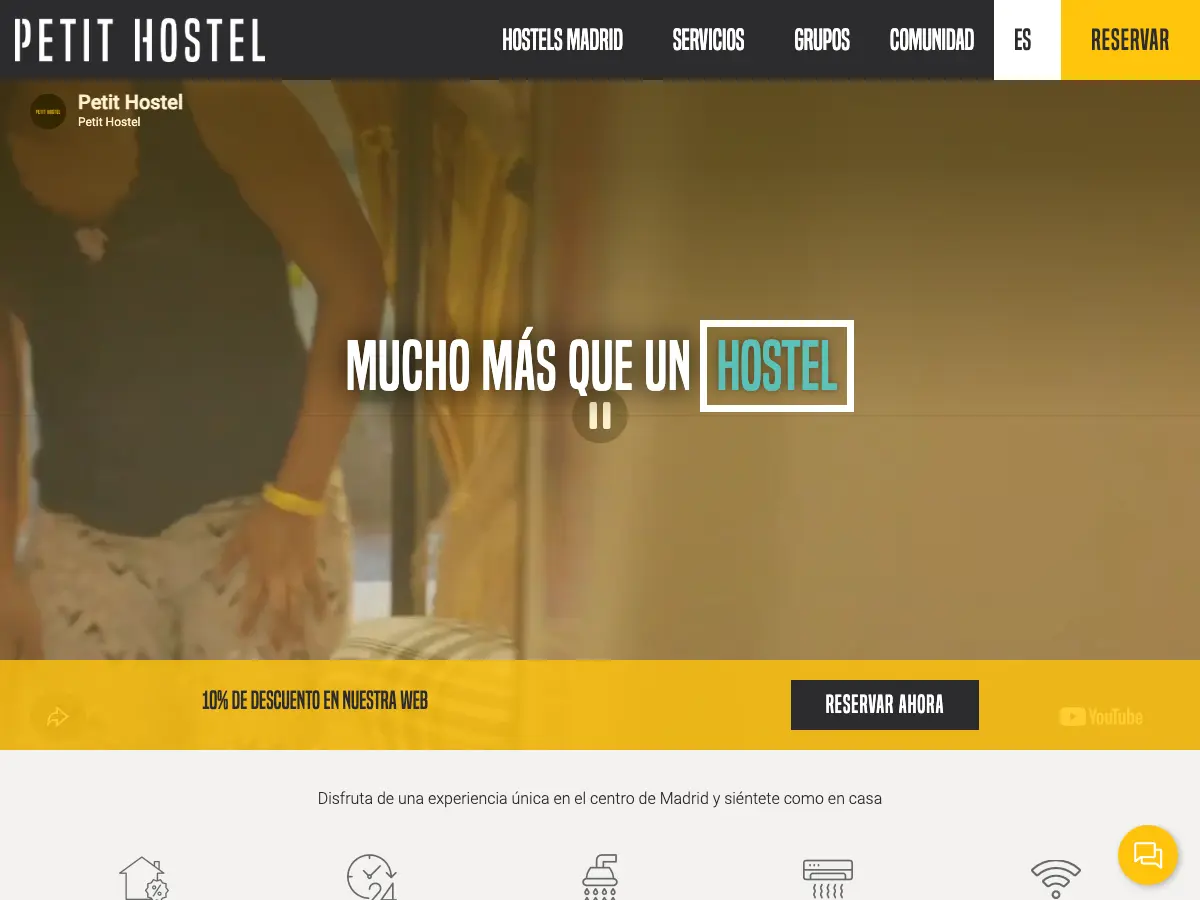 Petit Hostel Palacio Real's website