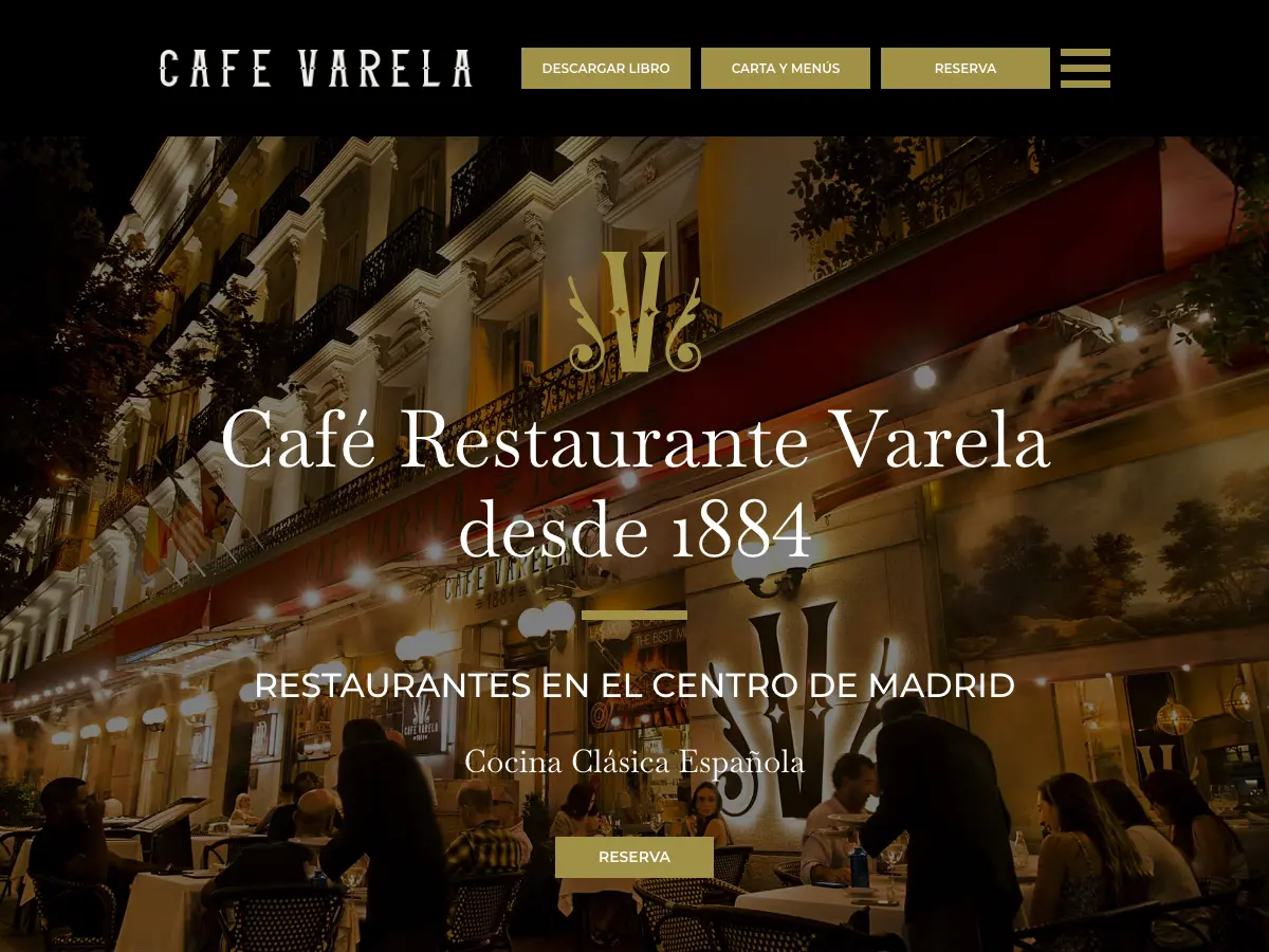 Varela Café's website