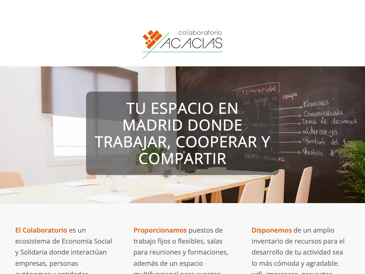 Colaboratorio Acacias's website