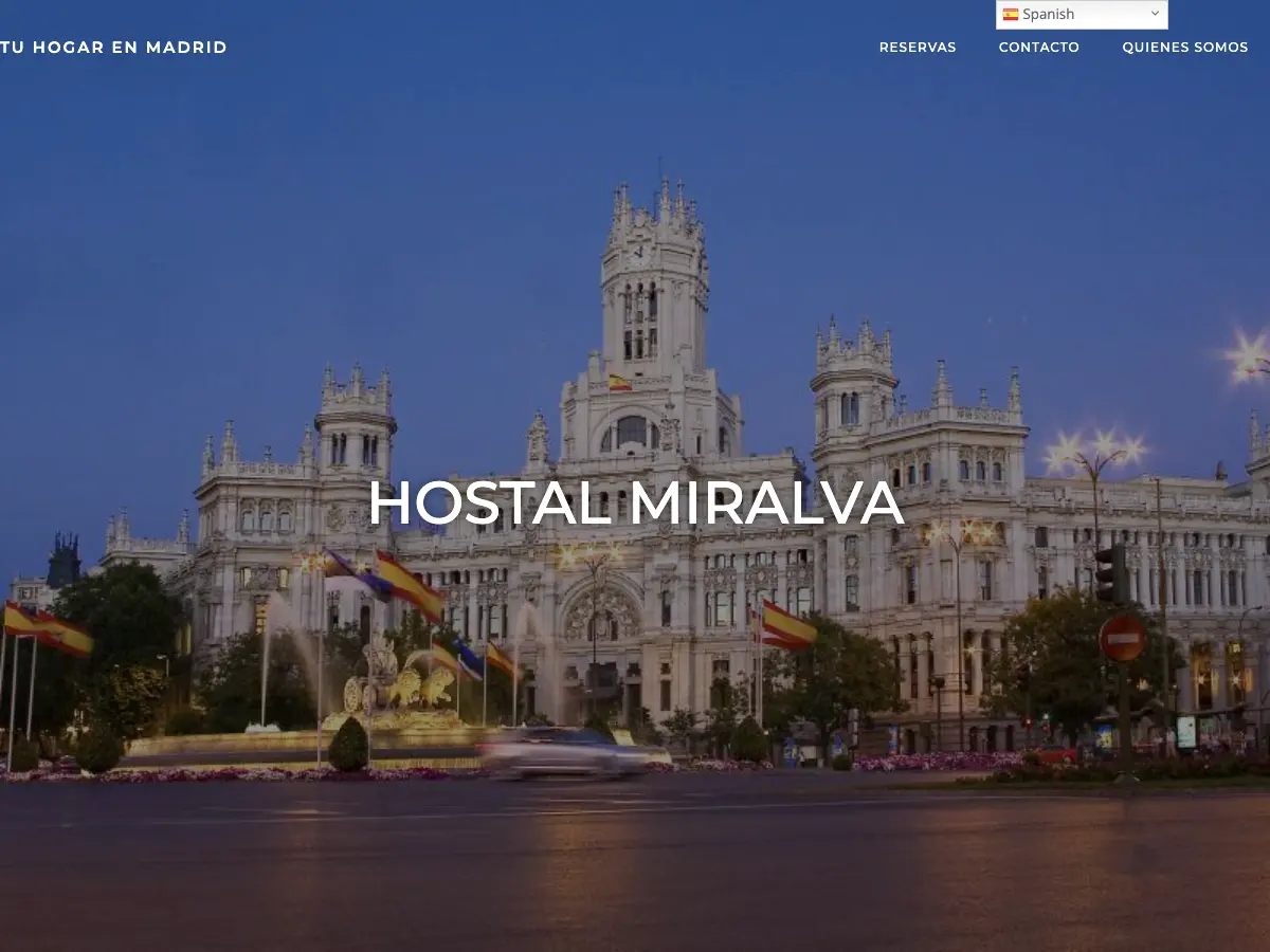 Hostal Miralva's website