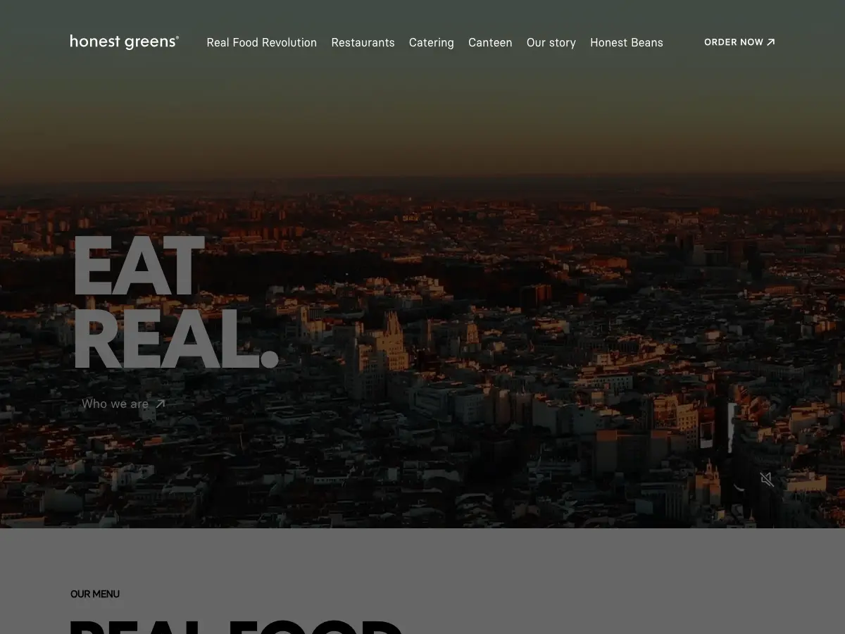 Honest Greens's website