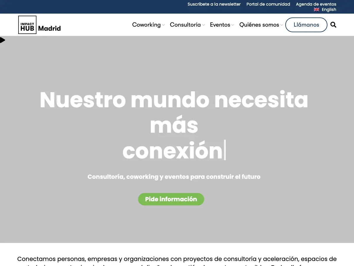 Impact Hub's website