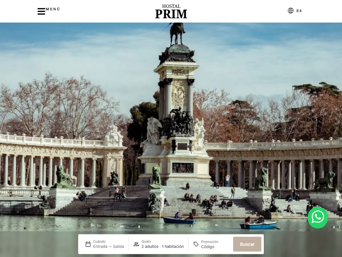 Hostal Prim's website