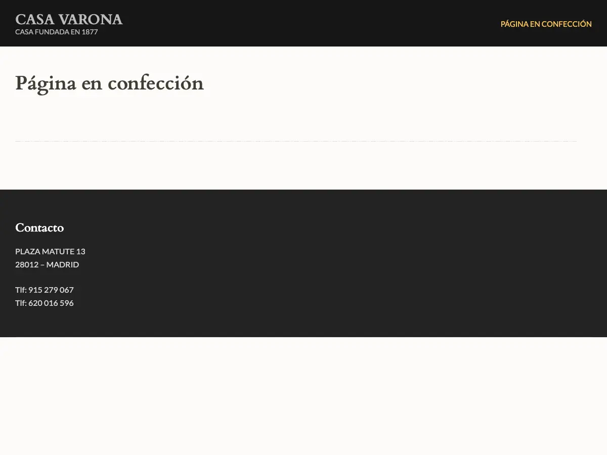 Casa Varona's website