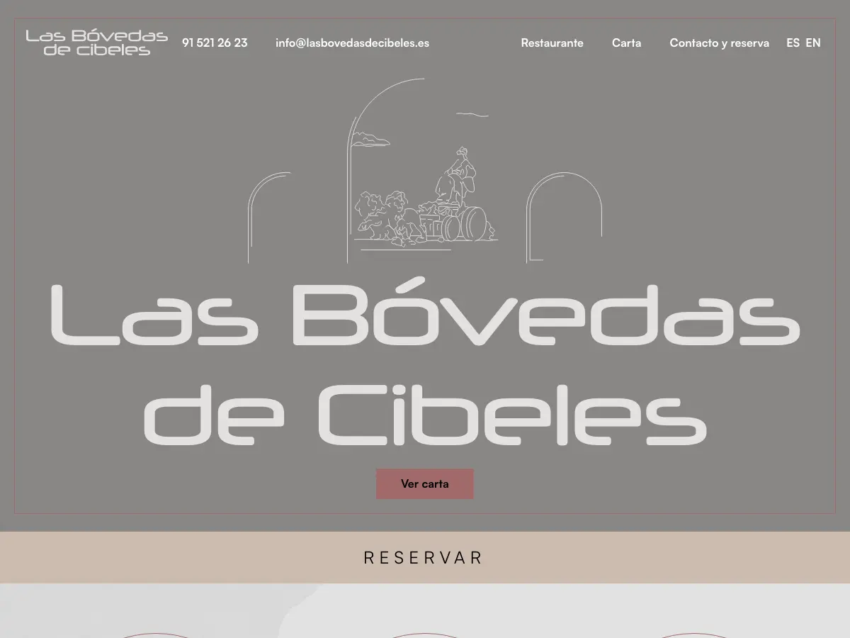 Las Bóvedas de Cibeles's website