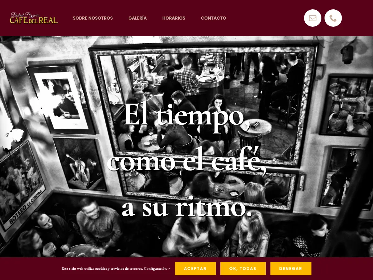 Café Del Real's website
