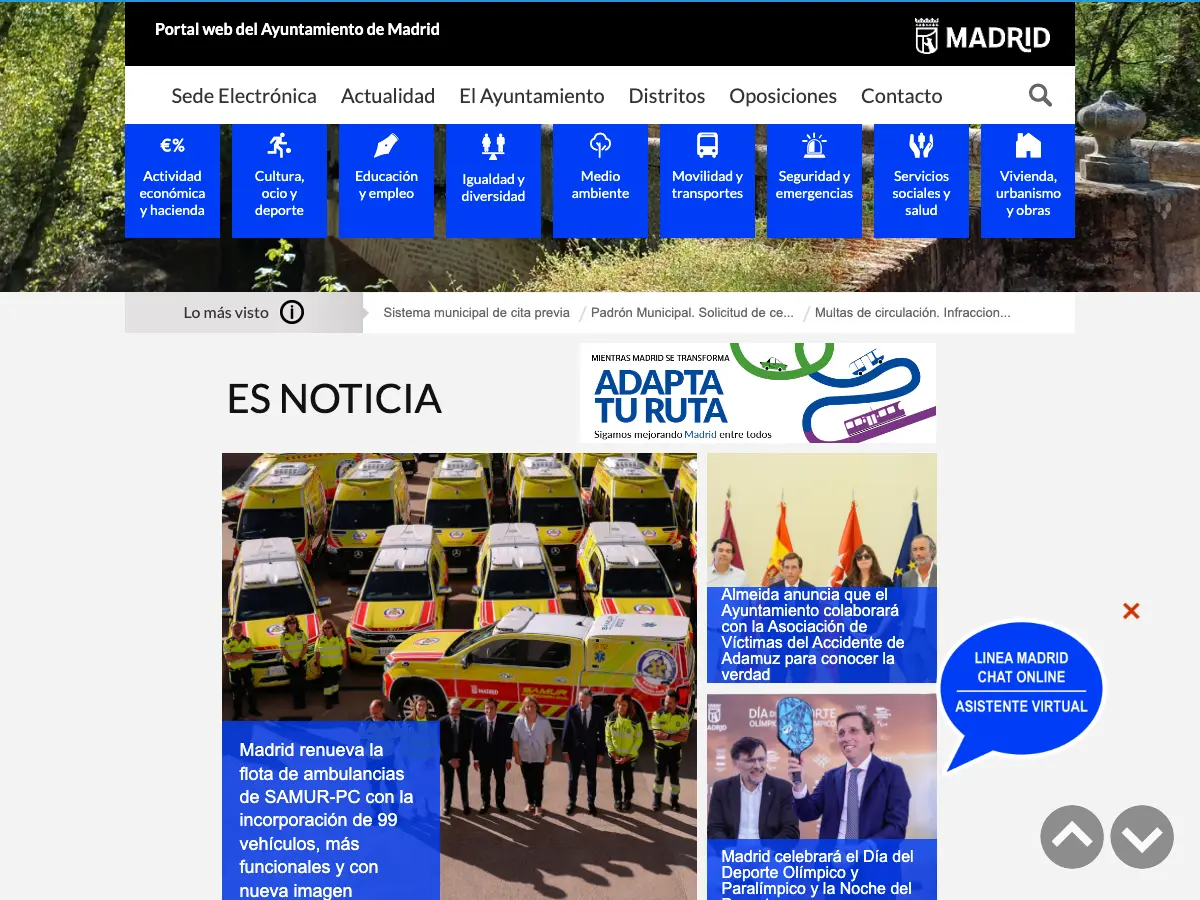Biblioteca Pública Municipal Huerta de la Salud's website