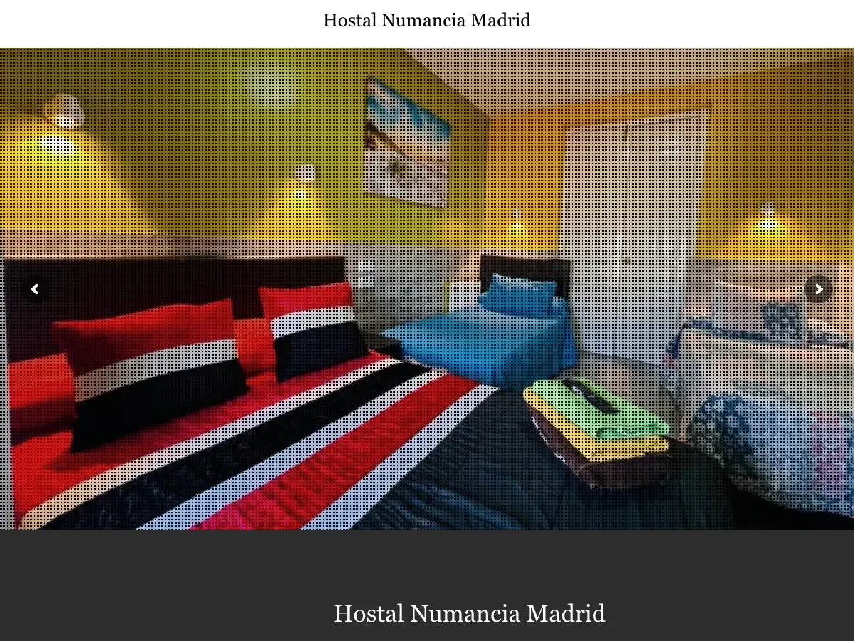 Hostal Numancia's website