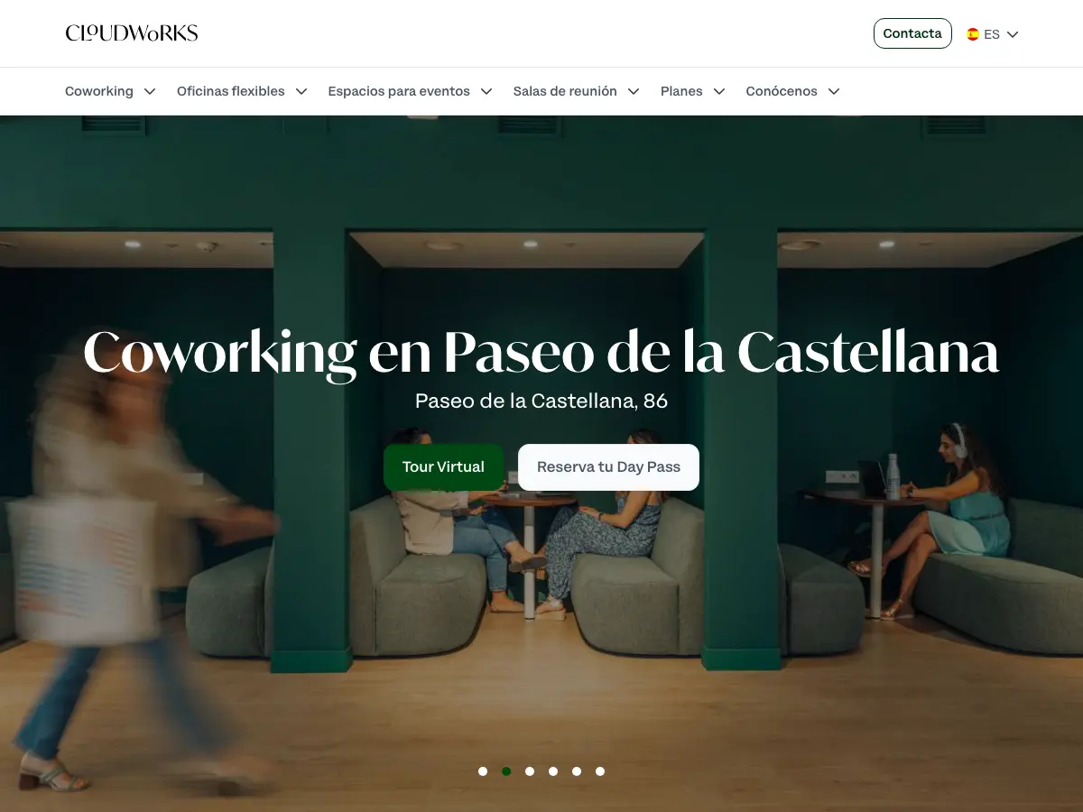 Cloudworks Castellana's website