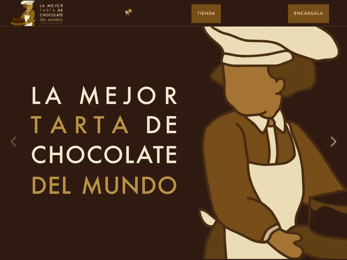 La Mejor Tarta de Chocolate del Mundo's website