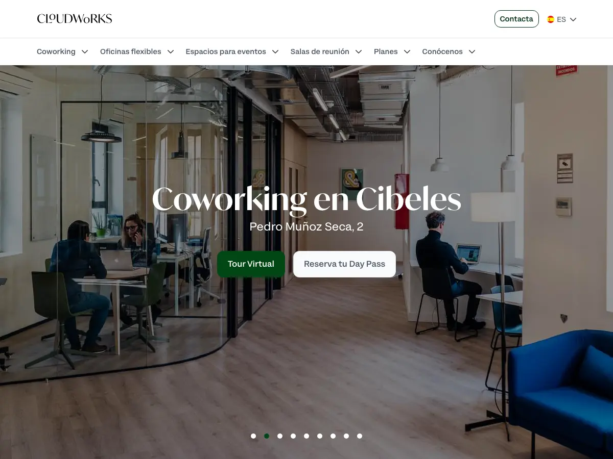 Cloudworks Cibeles's website