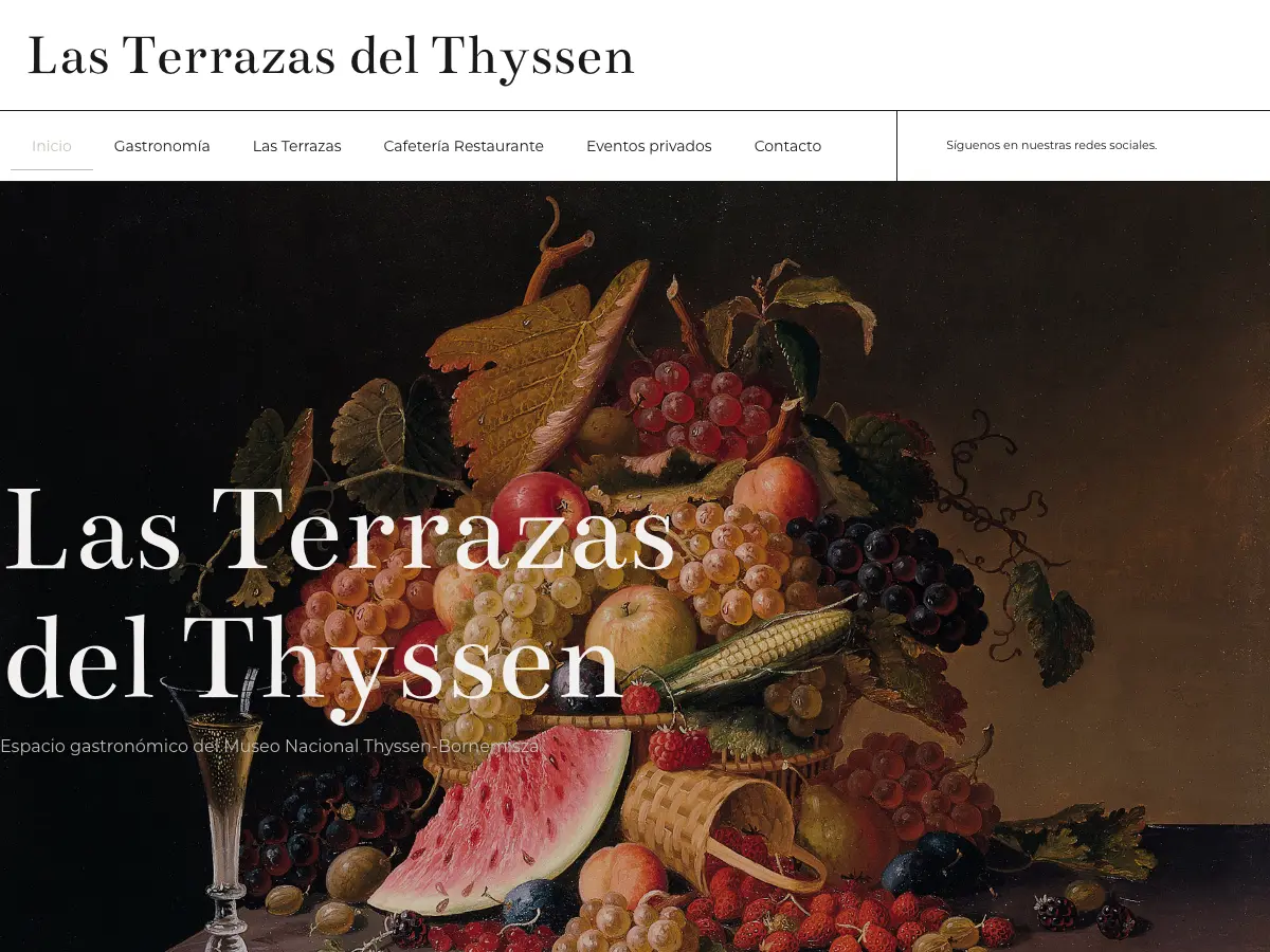 Las Terrazas del Thyssen's website