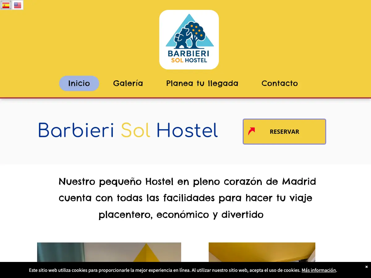 Barbieri Sol Hostel's website