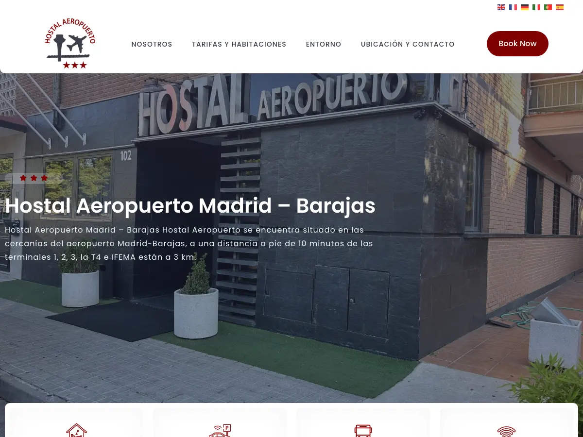 Hostal Aeropuerto's website